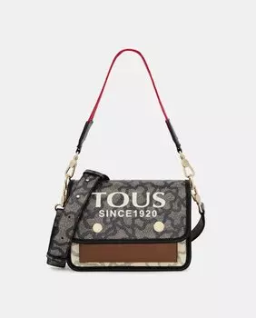 Сумка через плечо в красных тонах с магнитом Tous, красный