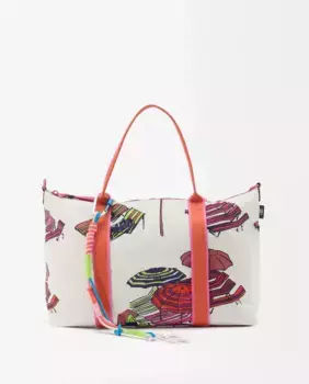 Сумка через плечо в стиле шоппер с застежкой-молнией и принтами Parfois, мультиколор