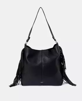 Сумка через плечо в стиле шоппер с бахромой Brownie, черный