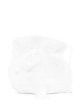 Сумка через плечо в технике кроше Blumarine, белый