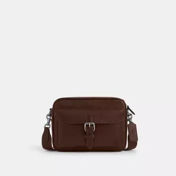 Сумка через плечо Warner COACH, цвет silver/maple