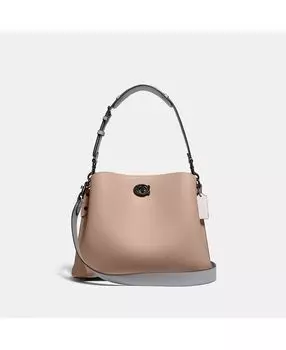 Сумка через плечо Willow из галечной кожи с трансформируемыми ремнями COACH