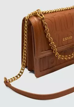 Сумка через плечо WITH LOGO LIU JO, коричневый