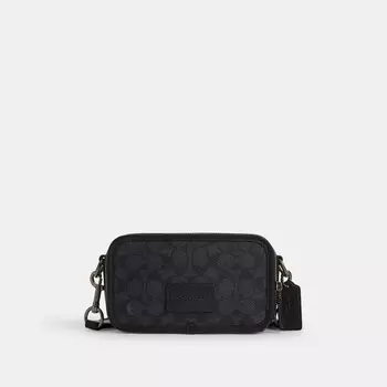Сумка через плечо Wyatt COACH, цвет gunmetal/charcoal/black