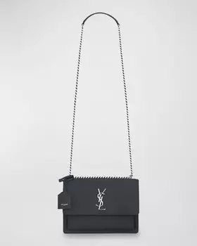 Сумка через плечо YSL Sunset среднего размера с монограммой Saint Laurent
