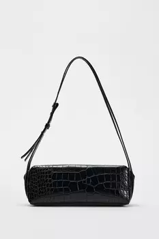 Сумка через плечо ZARA, черный