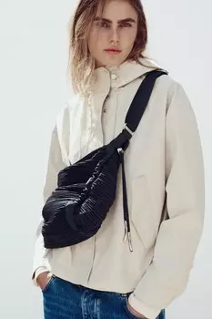 Сумка через плечо ZARA, синий