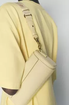Сумка через плечо ZARA, ванильно-желтый