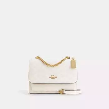 Сумка через плечо женская Coach Outlet, цвет gold/white/chalk