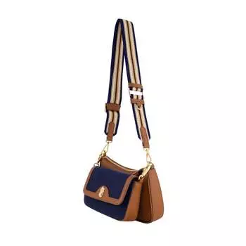 Сумка через плечо женская Tommy Bahama, темно-синий/бежевый