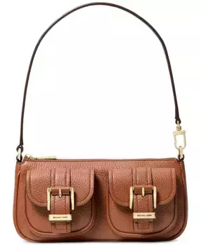 Сумка через плечо Zoe Small Leather Convertible Michael Kors, коричневый
