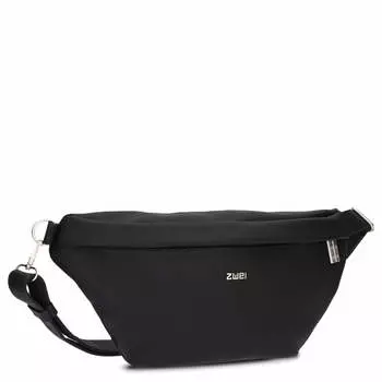 Сумка через плечо Zwei Mademoiselle MH80 Grteltasche 40 см, нубук черный