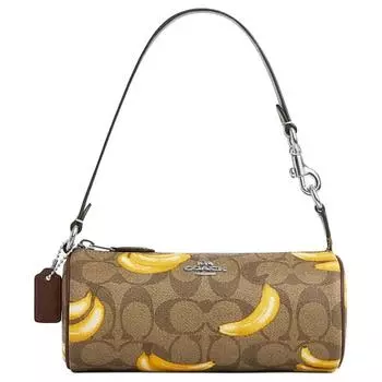 Сумка-цилиндр из искусственной кожи Nolita, женская сумка-труба через плечо COACH