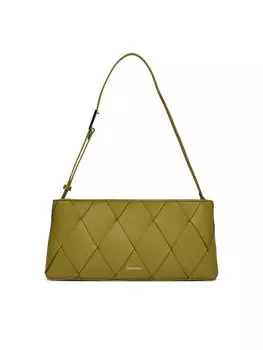 Сумка Ck Woven Elongated Shoulder Bag K60K612992 Calvin Klein, зеленый