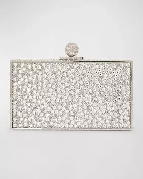 Сумка Clara Bijou Crystal Box с верхней ручкой Sophia Webster, цвет Silver