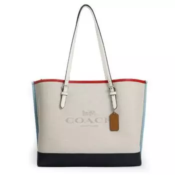 Сумка Coach, белый/синий/красный