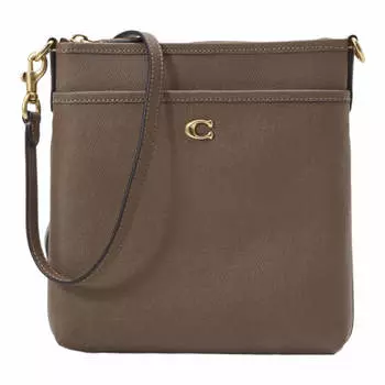 Сумка Coach Crossgrain Kitt Across Body, коричневый