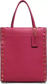 Сумка COACH Crystal Rivets Mini Cashin Tote, цвет Hyacinth