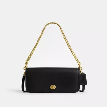 Сумка Coach Dinky Bag, цвет Brass/Black