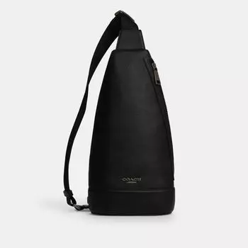 Сумка Coach Dominic Sling Pack, серый/черный