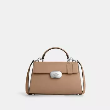 Сумка COACH Eliza Top Handle, цвет Silver/Taupe