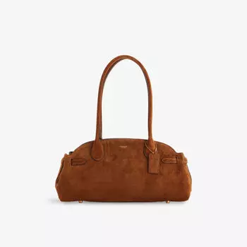 Сумка Coach Empire замшевая с длинными ручками, мультиколор