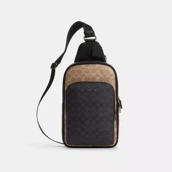 Сумка Coach Ethan Pack, цвет Qb/Tan/Charcoal/Black