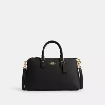 Сумка COACH Georgia Satchel, золотой/черный