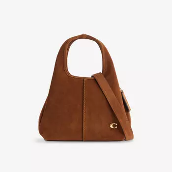 Сумка Coach Lana с логотипом-плакеткой, коричневый