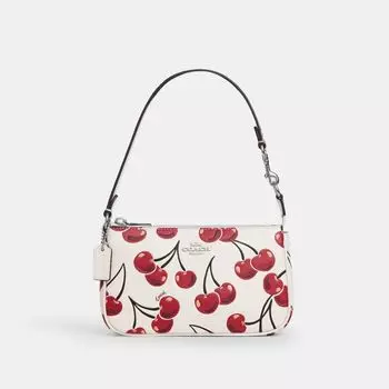 Сумка Coach Nolita 19 With Cherry Print, серебряный/мульти