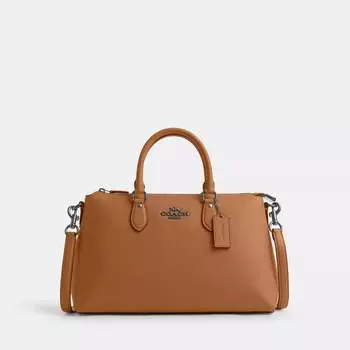 Сумка Coach Outlet Georgia, цвет Silver/Light Saddle