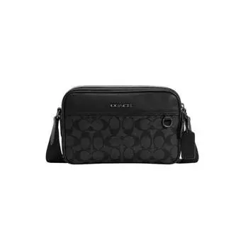 Сумка Coach Outlet Graham Crossbody In Signature Canvas, бронзовый/темно-серый/черный