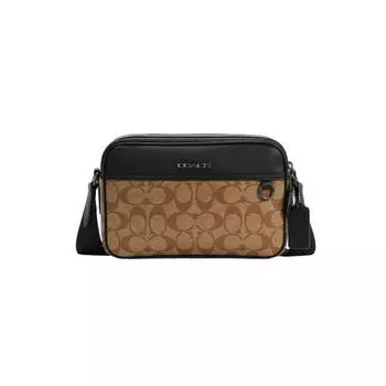 Сумка Coach Outlet Graham Crossbody In Signature Canvas, бронзовый/хаки
