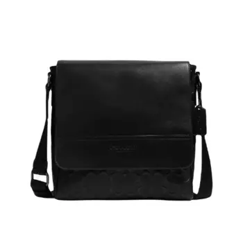 Сумка Coach Outlet Houston Map In Signature Leather, черный