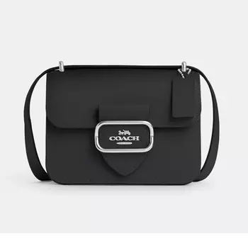 Сумка Coach Outlet Morgan Square Crossbody, черный/серебристый