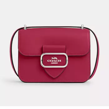 Сумка Coach Outlet Morgan Square Crossbody, ярко-фиолетовый/серебристый