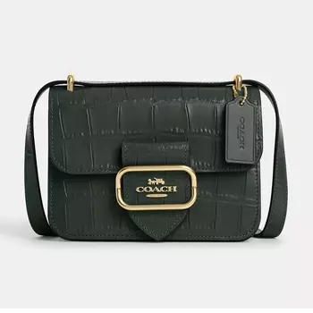 Сумка Coach Outlet Morgan Square Crossbody, золотой/зеленый