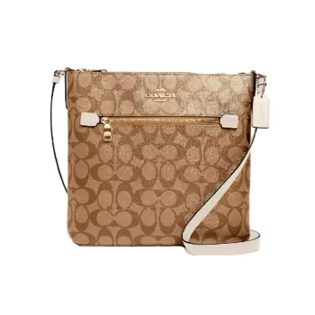 Сумка Coach Outlet Rowan File In Signature Canvas, светло-коричневый