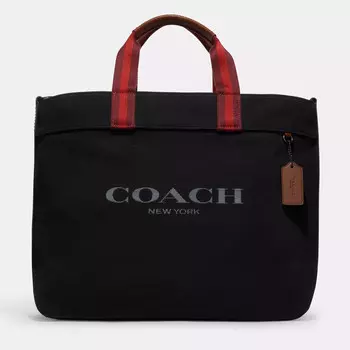 Сумка Coach Outlet Tote 38, черная медь/черный