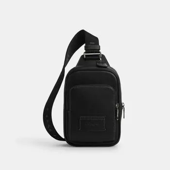 Сумка Coach Racer Sling Pack, серый/черный