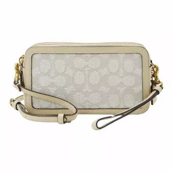 Сумка Coach Signature Kira Crossbody, бежевый