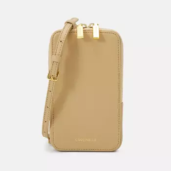 Сумка Coccinelle Phone Flor, бежевый