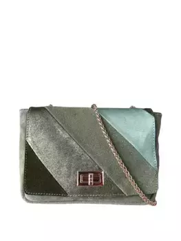 Сумка COLLEZIONE ALESSANDRO "Шик" из натуральной кожи, зеленый