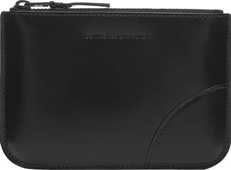 Сумка Comme des Garons Leather Zip Pouch Very Black, черный
