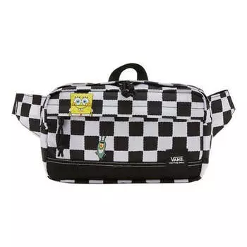 Сумка construct bum bag 'black white' Vans, черный