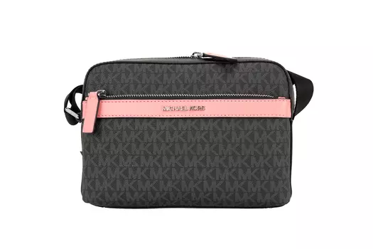 Сумка Cooper Small Black Pink Signature PVC Utility Crossbody Michael Kors
