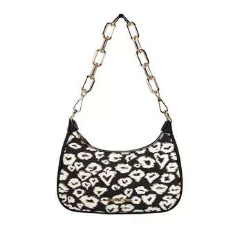 Сумка Cora Medium Heart Print из ПВХ с застежкой-молнией и кросс-боди Michael Kors