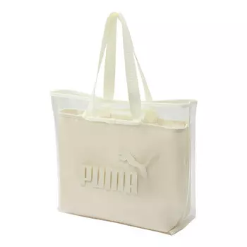 Сумка core twin shopper bag 'beige' Puma, бежевый