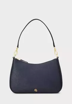 Сумка CROSSHATCH LEATHER MEDIUM DANNI BAG Lauren Ralph Lauren, темно-синий