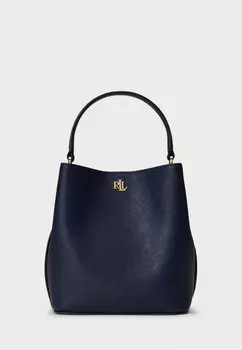 Сумка CROSSHATCH SMALL REESE BUCKET BAG Lauren Ralph Lauren, темно-синий